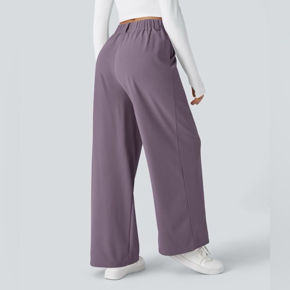 Halara Flex™ High Waisted Pocket Wide Leg Waffle Work Pants size M - Picture 3 of 4